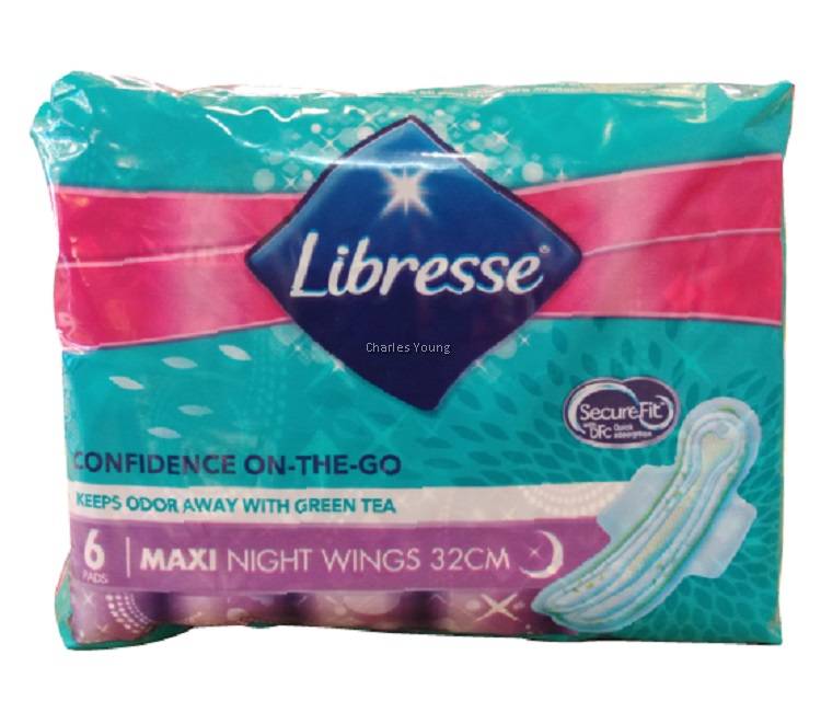 Libresse Maxi Night Green Tea Wings 
