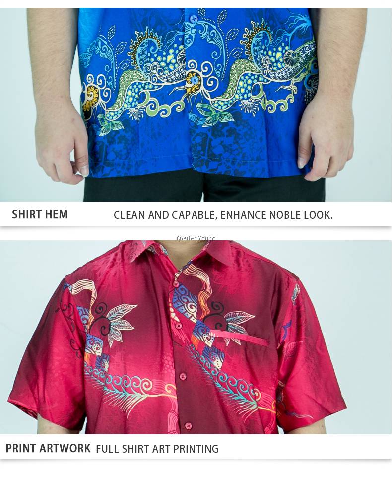 CY CY1001SS KEMEJA BATIK LELAKI MALAYSIA VINTAGE SATIN / BATIK 