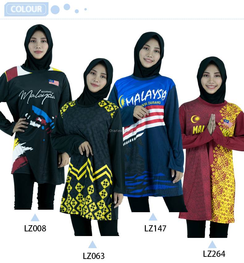 Cy Lz008 Plus Size Gym Shirt Woman Fitness Shirts Sportwear Baju Malaysia Muslimah Baju Sukan Muslimah