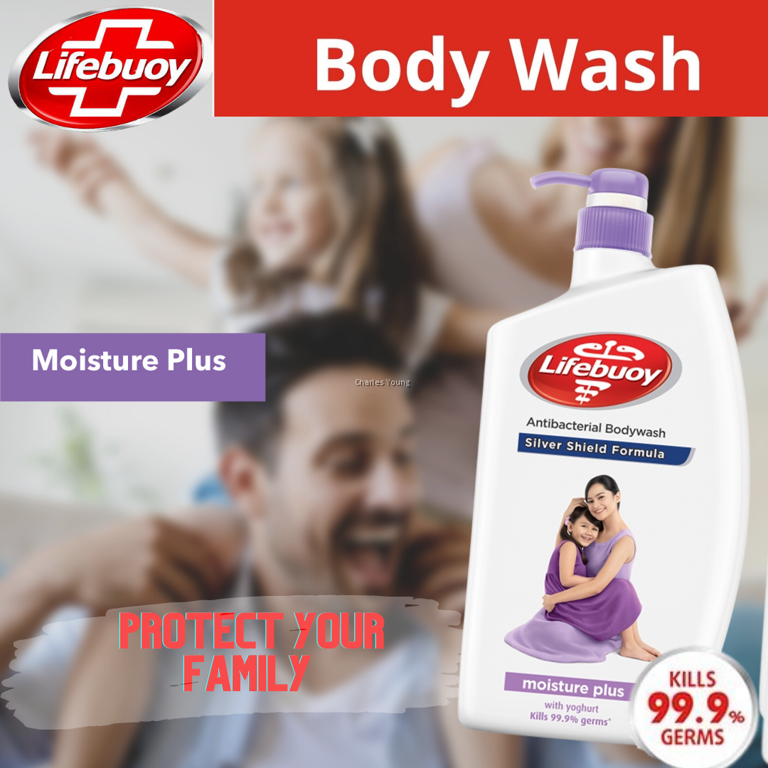 Lifebuoy Moisture Plus Antibacterial Bodywash 300ml / 500ml