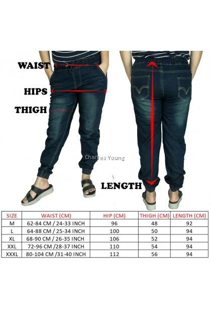 CY 271 WOMAN CASUAL DENIM JEANS JOGGER 