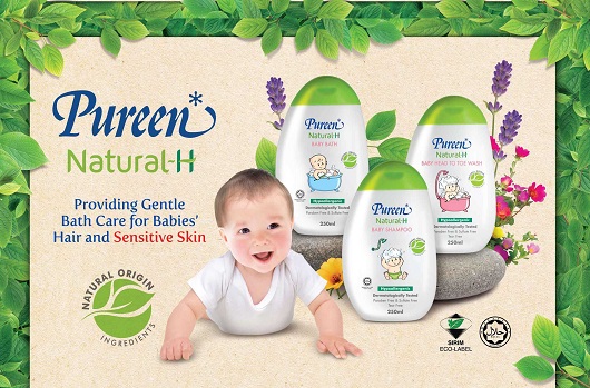 Pureen Natural H Baby Bath 250ml