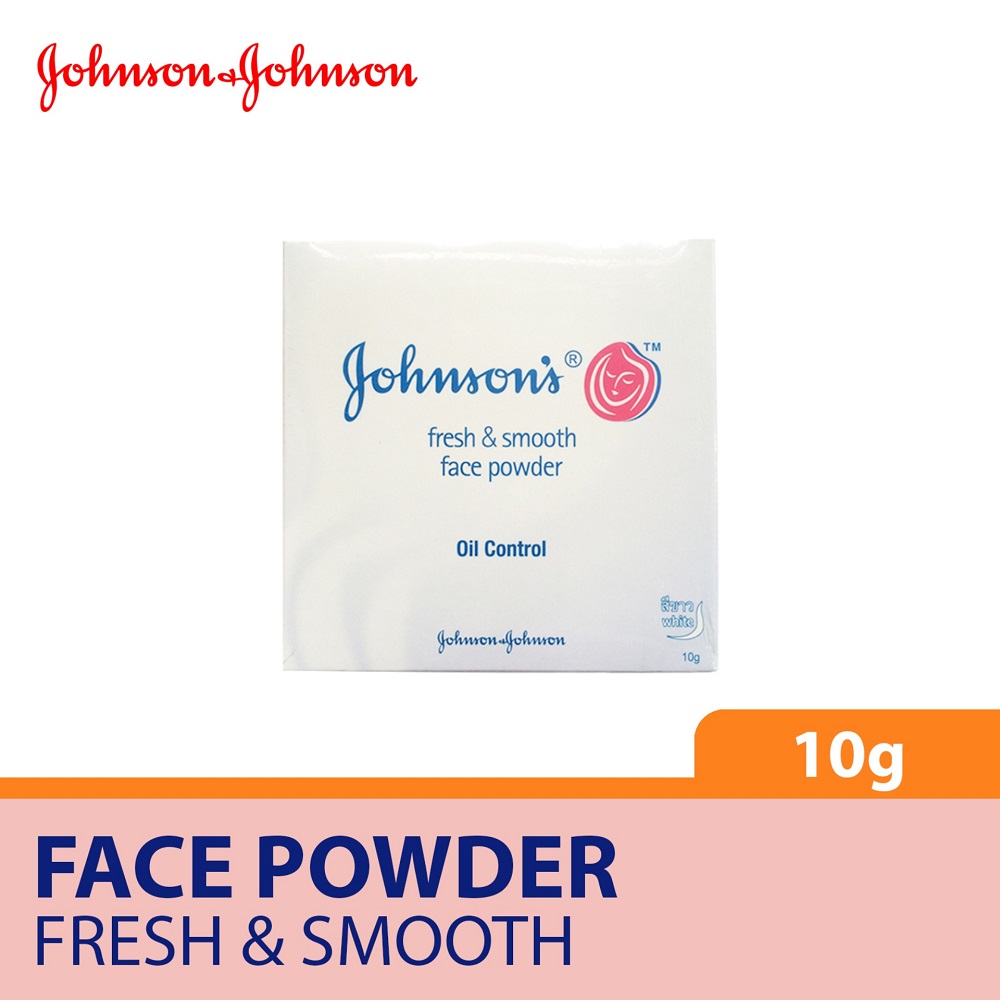 Johnsons Face Powder Fresh & Smooth White 10g