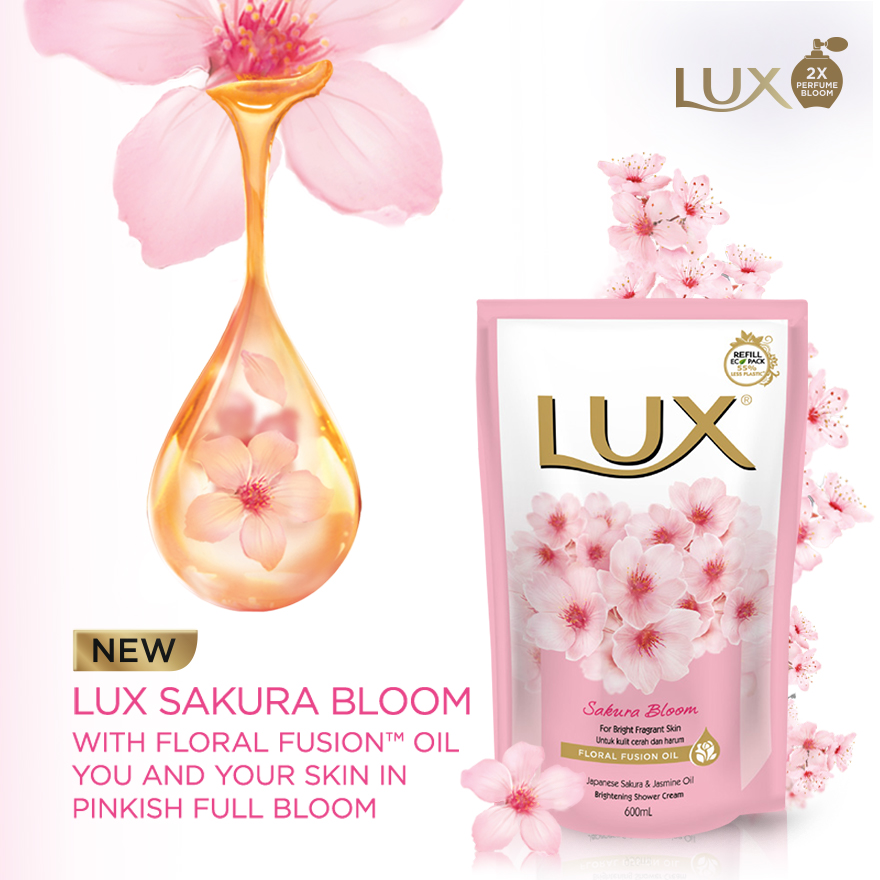 LUX Sakura Bloom Shower Cream Refill ( 600ml)