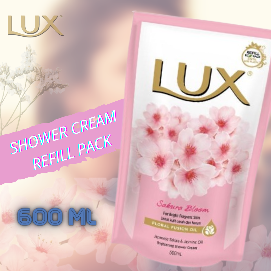 LUX Sakura Bloom Shower Cream Refill ( 600ml)