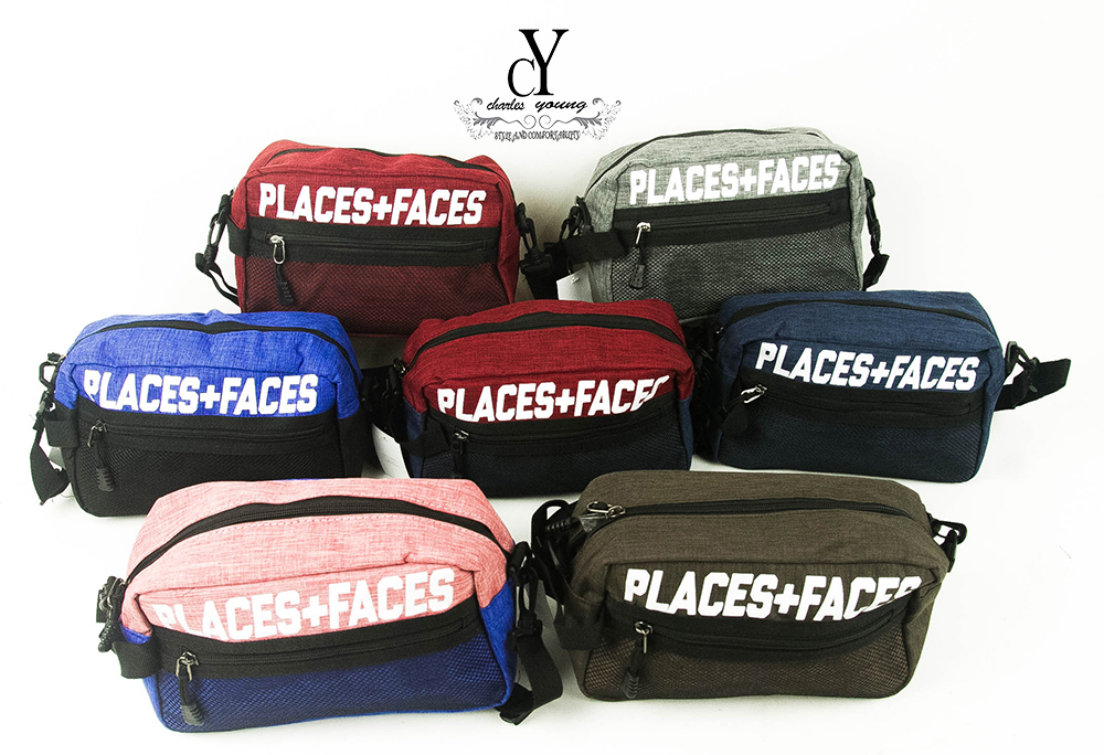 Cy 2028 Places Faces Waterproof Clutch Sling Handbag Messenger Bag
