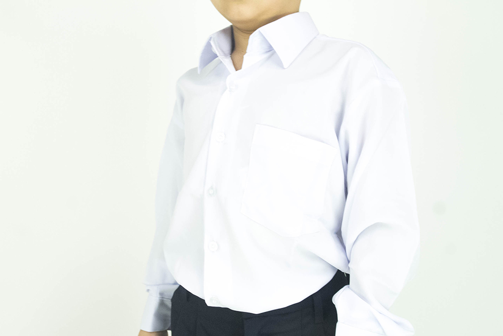 Cy 346sr White Kemeja Koshibo Sekolah Rendah Primary School Lengan Panjang